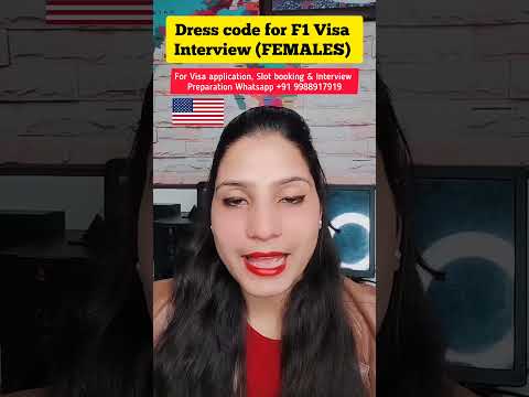 Dress code for F1 Visa Interview (FEMALES) 🇺🇲 | US Student Visa Interview dress code #usainterview