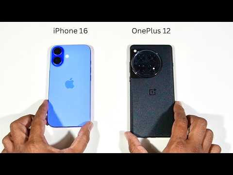 Apple iPhone 16 vs OnePlus 12 Speed Test and Camera comparison