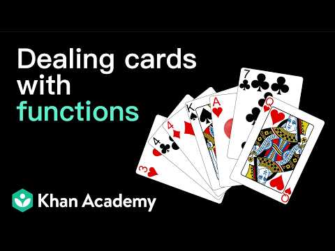 Program design: deck of cards | Intro to CS - Python | Khan Academy