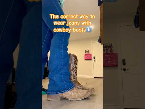 HOW to wear Jeans and Boots! 🤠 #cowboyboots  #westernfashion #westernclothing #justinboots