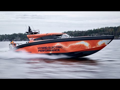 Marell's hybrid-electric patrol boat powered by Scania