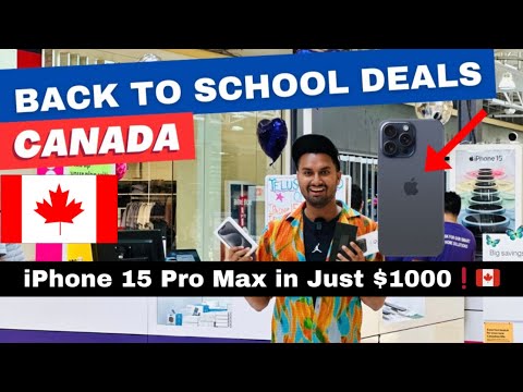 Crazy "Back to School" Deals Canada in 2024 🇨🇦 Huge iPhone Discount