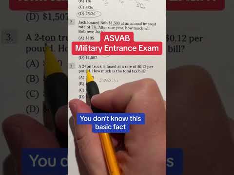 ASVAB Arithmetic Reasoning answers walkthrough 3