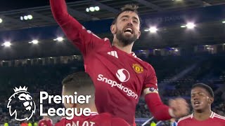 Bruno Fernandes makes it 3-0 for Man United against Leicester City | Premier League | NBC Sports