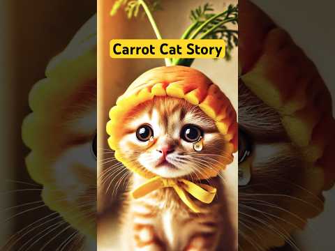 Carrot Cat and Kitten?! 🙀#cat #cute #catlover #kitten