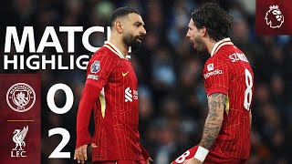 Highlights: Man City 0-2 Liverpool | Mo Salah and Dom Szoboszlai goals extend lead