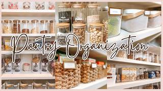 NEW PANTRY ORGANIZATION AND RESTOCK | HOW TO ORGANIZE YOUR PANTRY | FALL KITCHEN PREP AND ORGANIZING