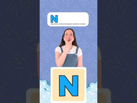 N letter sound in French - Learn to talk and read 💕 #learning #phonics #kids #toddlers #preschool