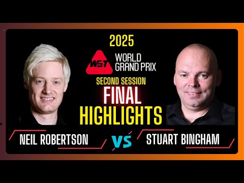 Neil Robertson vs Stuart Bingham Final | First Session Highlights | World Grand Prix 2025 | #snooker