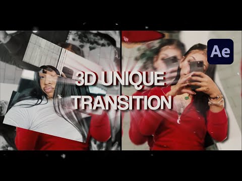 3D unique transition tutorial || After effects