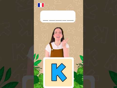 K letter sound in French - Learn to talk and read 💕#learning #phonics #kids #toddlers #preschool