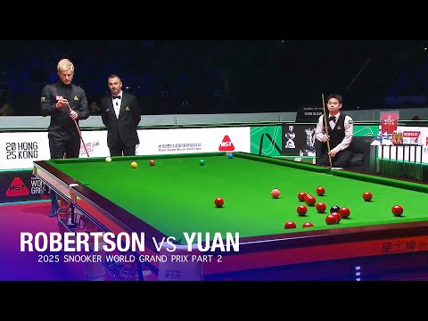 Neil Robertson vs Sijun Yuan 2025 Snooker World Grand Prix Part 2