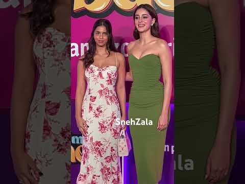 #suhanakhan #ananyapandey for #callmebae screening