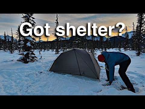 My tent won't hold! Winter camping on shallow snow, rocky & frozen ground.