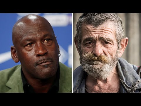 Michael Jordan fed a homeless man. An hour later, he handed him a NOTE that SHOCKED him…