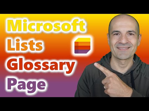 How to create a glossary page in Microsoft Lists [SharePoint]