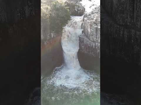 High Force Falls Teesdale #shortsvideo #drone #nature #falls