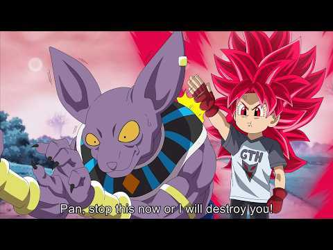 Beerus is Scared to see that Pan can Transform into a Super Saiyan God - Part 1