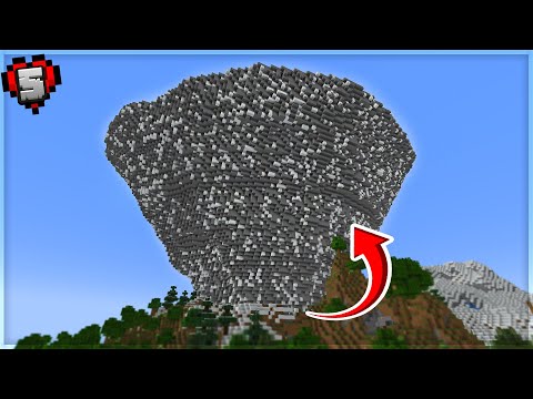 I Flipped a MOUNTAIN in Hardcore Minecraft