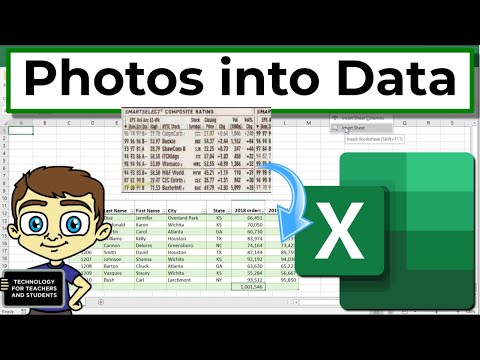 Convert Photos into Data in Excel