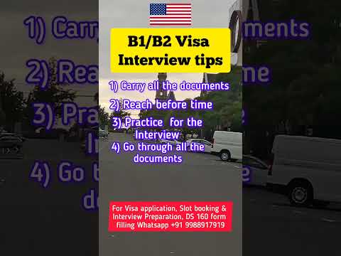 B1/B2 Visa Interview tips 🇺🇸 | US Tourist/Visitor Visa #usainterview #usvisainterview