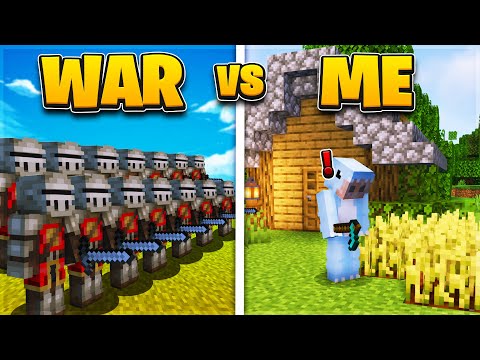 Going Against 100 Players in a Minecraft WAR