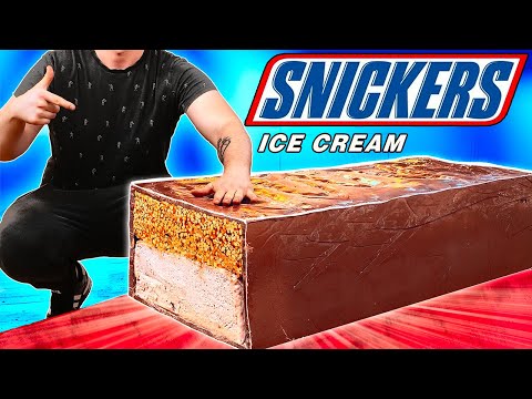 I Made A Giant 440-Pound SNICKERS Ice cream