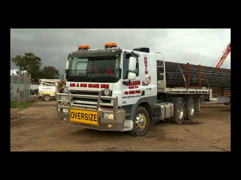 Kenworth DAF Adelaide and AGL Cranes