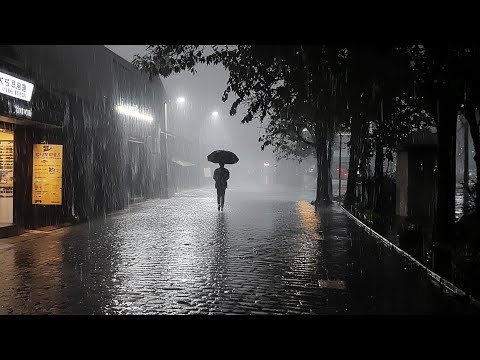 Bitter Rain, Empty Pockets, Lonely Steps. Relaxing Sound for Sleep Study Meditation. White Noise