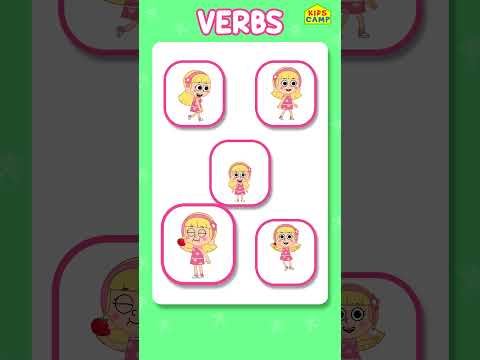 💃🏻💃🏻Learn Actions Verbs For Kids #shorts #verbs #learningvideos