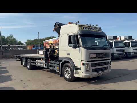 **SOLD** 2005 Volvo FM12.380, Globetrotter Sleeper , 26T, Fassi Crane, Dixon Commercial Exports