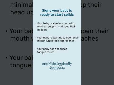 This alone does NOT mean your baby is ready to start solids