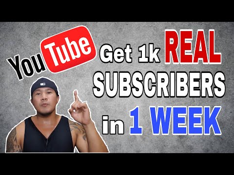 How to get 1000 Subscribers in 1 week