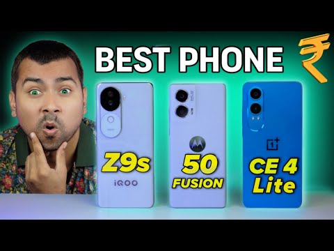 iQOO Z9s vs Moto Edge 50 Fusion vs Oneplus Nord CE 4 Lite - Battery Test, Camera Test & BGMI Test