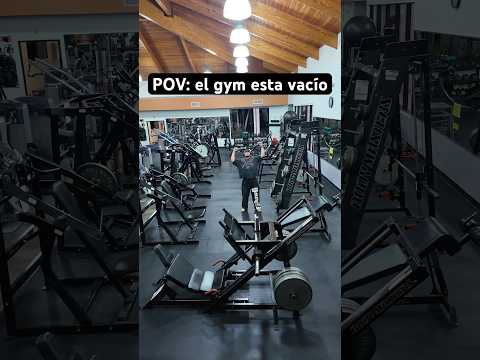 Cuando el gym está vacío #gym #gymlife #gymrat #fitness #humor