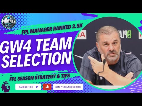 The 2.5k Ranked FPL Manager's SURPRISING GW4 Team Selection | Fantasy Premier League Tips 2024/25