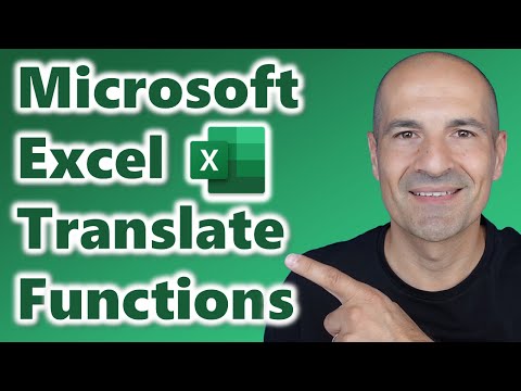 How to use the New Translation Functions in Excel