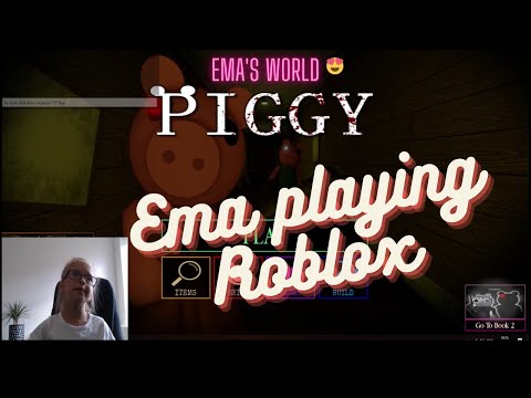 Ema playing Roblox, PIGGY, Weapon fighting