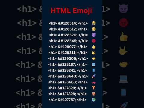 HTML Emoji #html #webdeveloper #webdeveloper #techtips