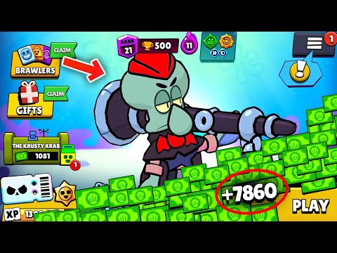 Complete SPONGEBOB QUESTS | Brawl Pass + SPONGEBOB GIFTS - Brawl Stars FREE GIFTS