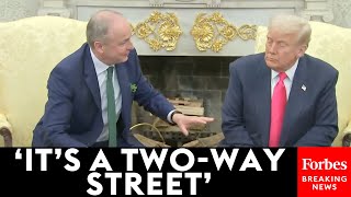 WATCH: Taoiseach Micheál Martin Refutes Trump Directly To His Face About Ireland Taking US Business