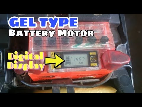 OUTDO GEL TYPE BATTERY WITH VOLTMETER FOR MOTORCYCLE