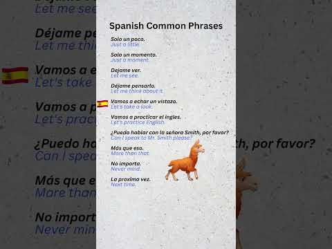 Spanish Common Expressions Part 8 #LearnSpanish