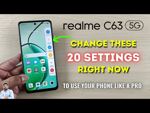 Realme C63 5G : Change These 20 Settings Right Now