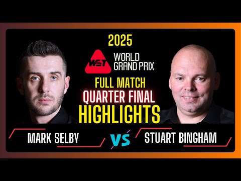 Mark Selby vs Stuart Bingham Quarter Final Full Highlights | World Grand Prix 2025 #snooker2025