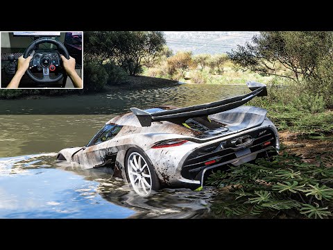 Rebuilding Koenigsegg Jesko Forza Horizon 5 Logitech G29 Stering Wheel Gameplay