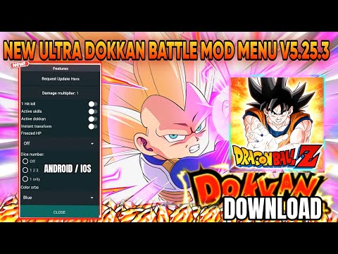 DBZ Dokkan Battle V5.25.3 ULTRA MOD MENU APK / 8+ MOD FEATURES / iOS Dokkan Mod / Dragon Stones