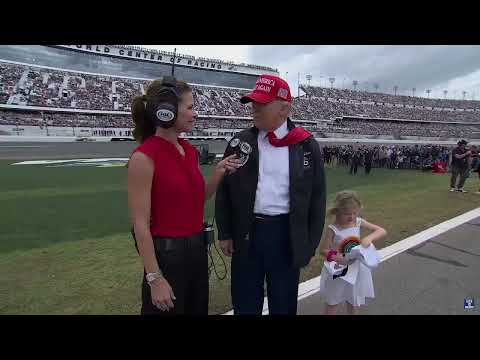 President Trump at Daytona 500: We Brought the American Spirit Back in Less Than Four Weeks