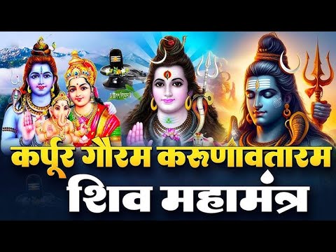 LIVE : सोमवार भक्ति : कर्पूर गौरम करूणावतारम | शिव मंत्र l karpur gauram karunavtaram | Shiv Mantra