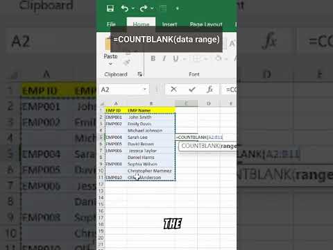 Count Blank Cells In Excel Effortlessly